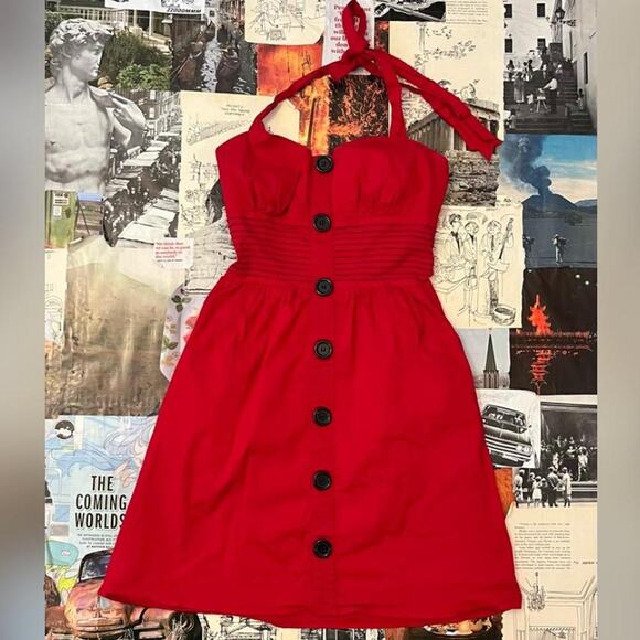 Y2k Ruby Rox Halter Mini Dress - Picture 2 of 6